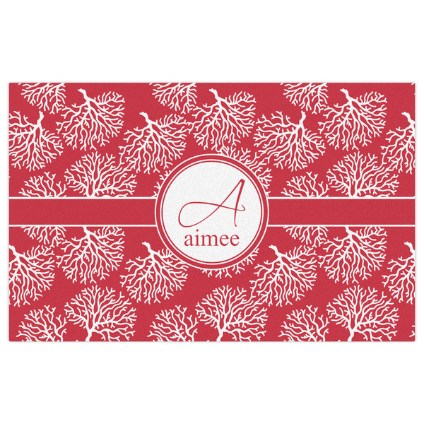 Coral Indoor / Outdoor Rug - 5'x8' - Front Flat