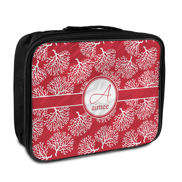 Custom Coral Insulated Lunch Bag (Personalized)