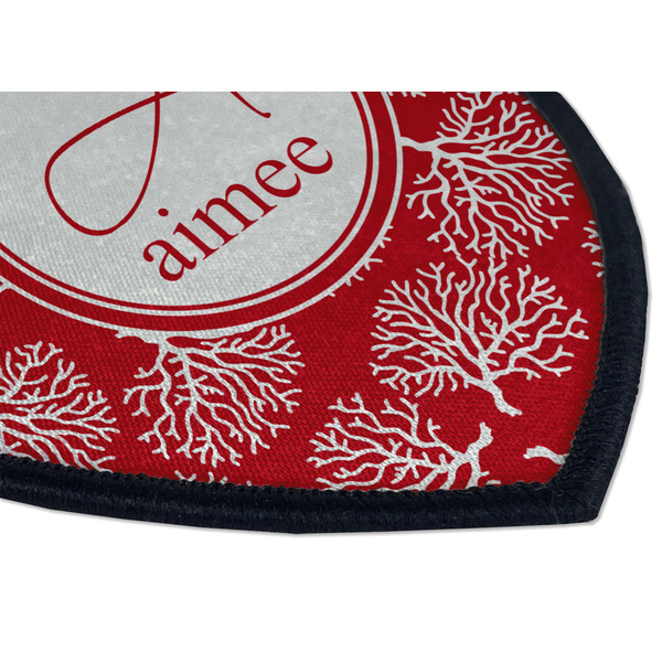 Coral Iron on Shield 3 Detail