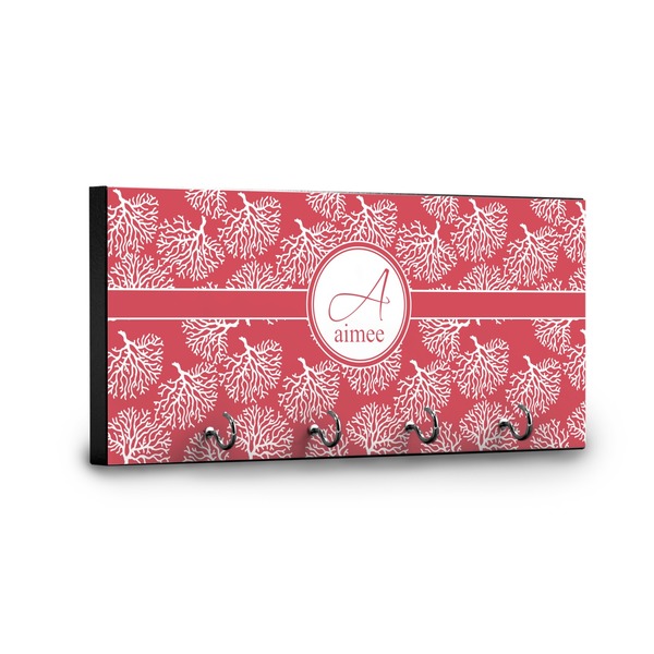 Coral Key Hanger - Front View with Hooks