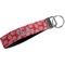 Coral Webbing Keychain FOB with Metal