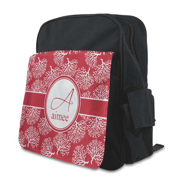 Custom Coral Preschool Backpack (Personalized)