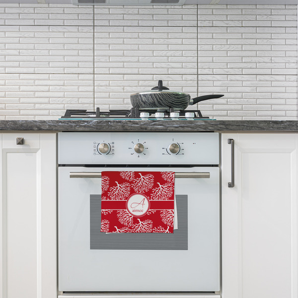 Coral Kitchen Towel - Poly Cotton - Lifestyle