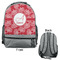 Coral Large Backpack - Gray - Front & Back View