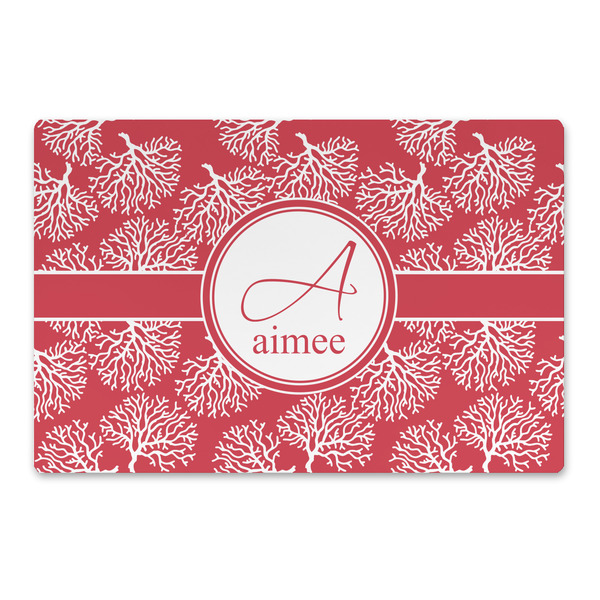 Custom Coral Large Rectangle Car Magnet (Personalized)