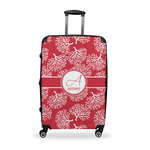 Coral Suitcase - 28" Large - Checked w/ Name and Initial
