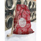 Coral Laundry Bag in Laundromat