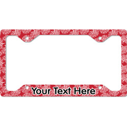 Coral License Plate Frame - Style C (Personalized)