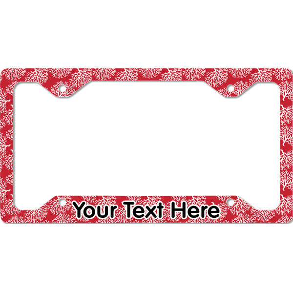 Custom Coral License Plate Frame - Style C (Personalized)