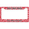 Coral License Plate Frame Wide