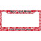 Coral License Plate Frame - Style B (Personalized)