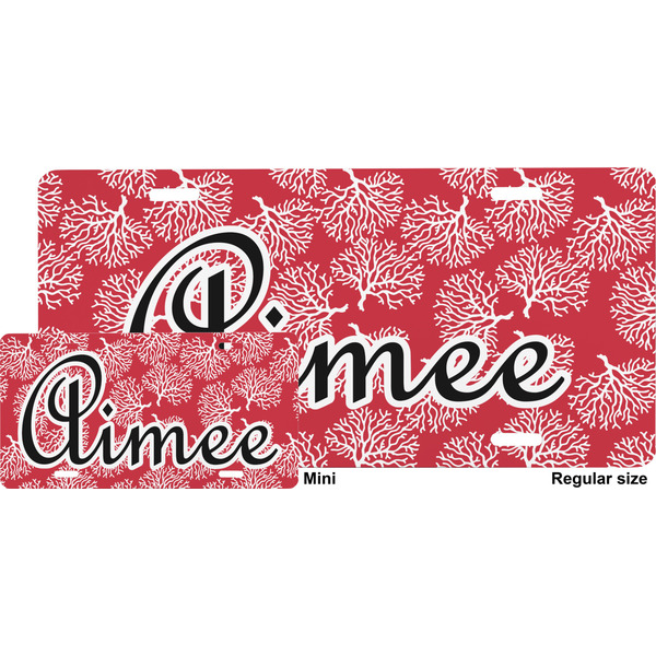 Coral License Plate (Sizes)