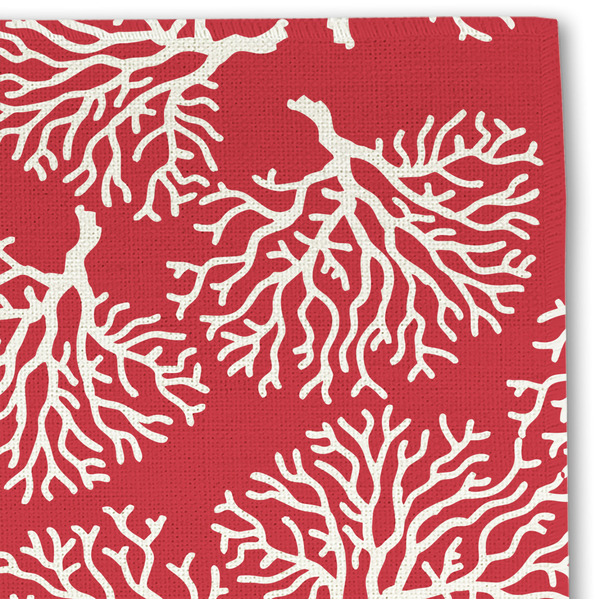 Coral Linen Placemat - DETAIL