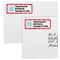 Coral Mailing Labels - Double Stack Close Up