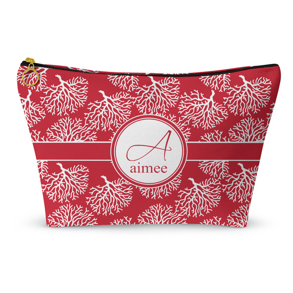 Custom Coral Makeup Bag - Small - 8.5"x4.5" (Personalized)