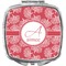 Coral Compact Makeup Mirror (Personalized)