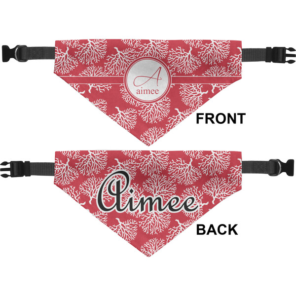 Coral Medium Dog Bandana Approval