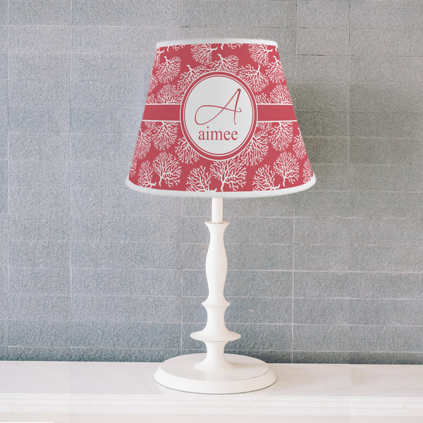Coral Poly Film Empire Lampshade - Lifestyle