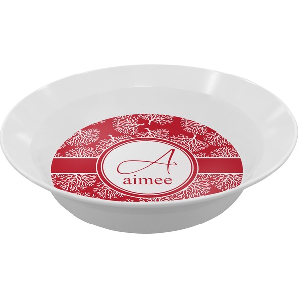 Custom Coral Melamine Bowl (Personalized)