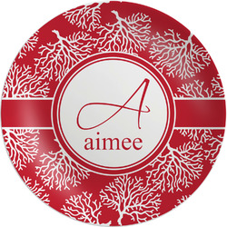 Coral Melamine Plate (Personalized)