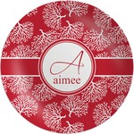 Coral Melamine Plate (Personalized)