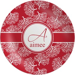 Coral Melamine Plate (Personalized)