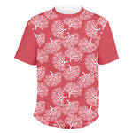 Coral Men's Crew T-Shirt (Personalized)