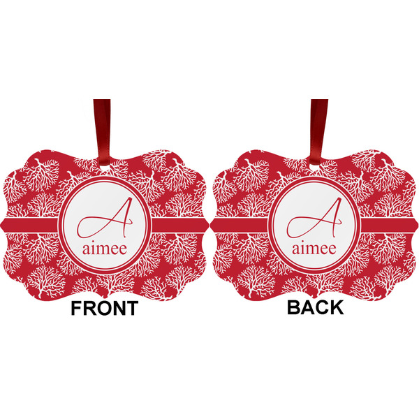 Coral Metal Benilux Ornament - Front and Back (APPROVAL)