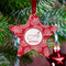Coral Metal Star Ornament - Lifestyle