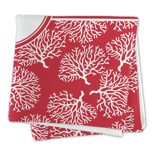 Coral Microfiber Dish Rag - FOLDED (square)