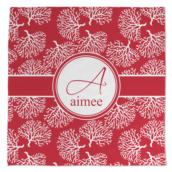 Custom Coral Microfiber Dish Towel (Personalized)