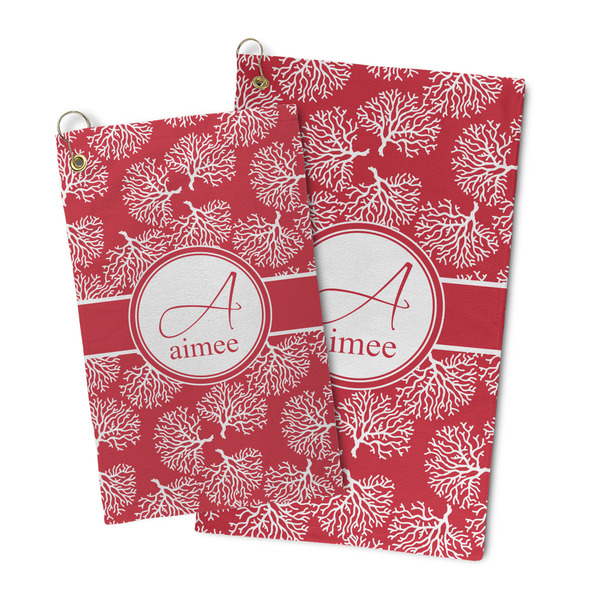 Coral Microfiber Golf Towel - PARENT/MAIN