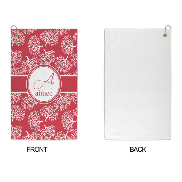 Coral Microfiber Golf Towels - APPROVAL