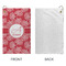 Coral Microfiber Golf Towels - Small - APPROVAL