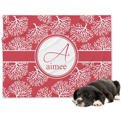 Coral Dog Blanket (Personalized)