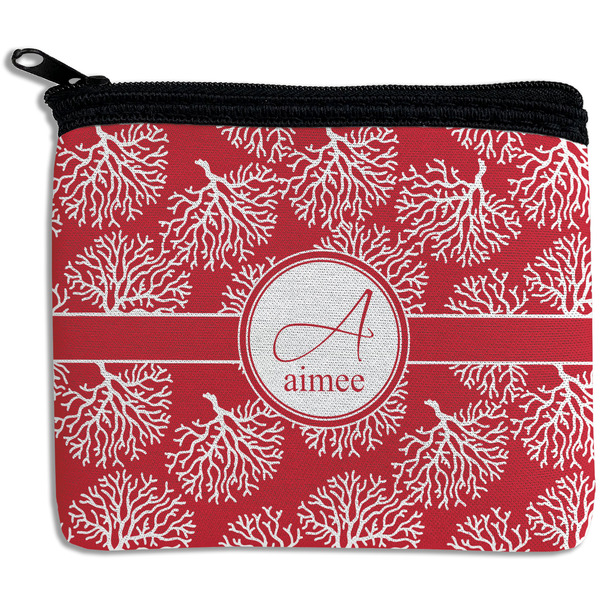 Custom Coral Rectangular Coin Purse (Personalized)