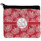 Coral Neoprene Coin Purse - Front