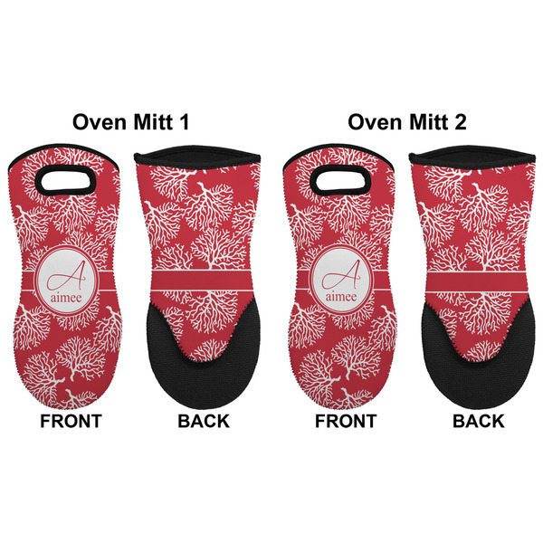 Coral Neoprene Oven Mitt - Set of 2 - Approval
