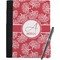 Coral Notebook Padfolio - Large w/ Name and Initial