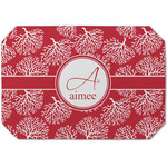 Coral Dining Table Mat - Octagon (Single-Sided) w/ Name and Initial