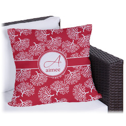 Coral Outdoor Pillow - 18" (Personalized)
