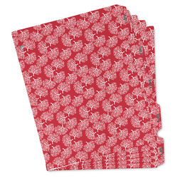 Coral Binder Tab Divider Set (Personalized)