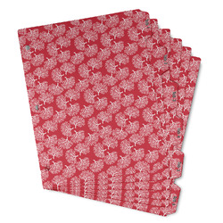 Coral Binder Tab Divider - Set of 6 (Personalized)