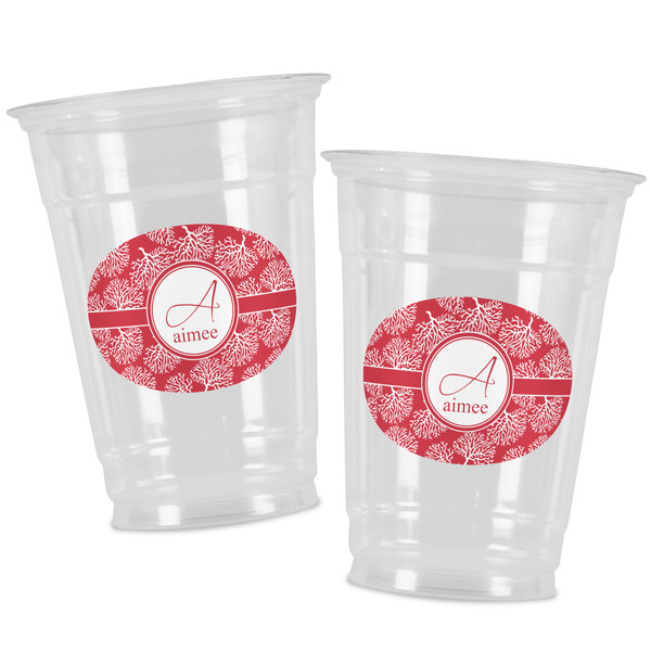 Coral Party Cups - 16oz - Alt View