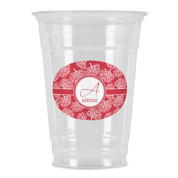 Custom Coral Party Cups - 16oz (Personalized)