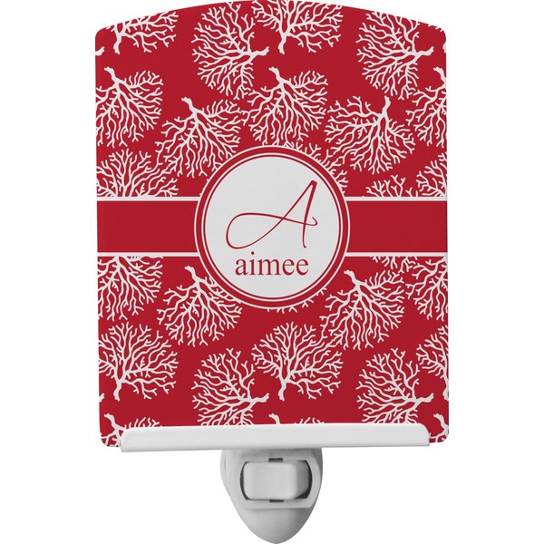 Custom Coral Ceramic Night Light (Personalized)