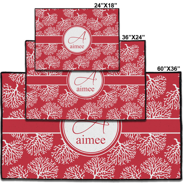 Coral Personalized Door Mat - Group Parent IMF