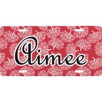 Coral Front License Plate (Personalized)
