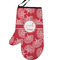 Coral Personalized Oven Mitt - Left