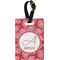 Coral Personalized Rectangular Luggage Tag